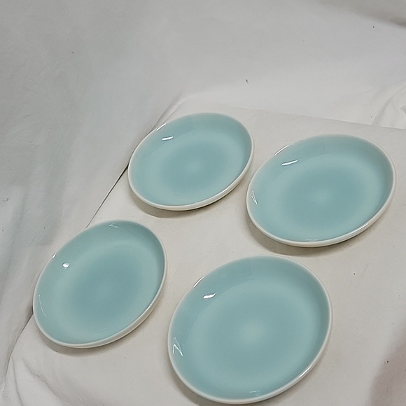 Homer Laughlin Orbit Butter Pat Plates, Set of 4 - Picture 3 of 3